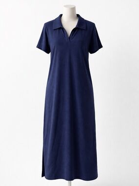 Ava & Viv Deep Blue Collared Top